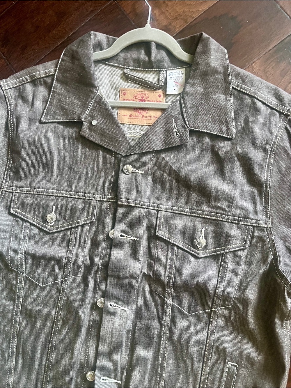 Light Gray Denim Jacket - Classic Workwear Style